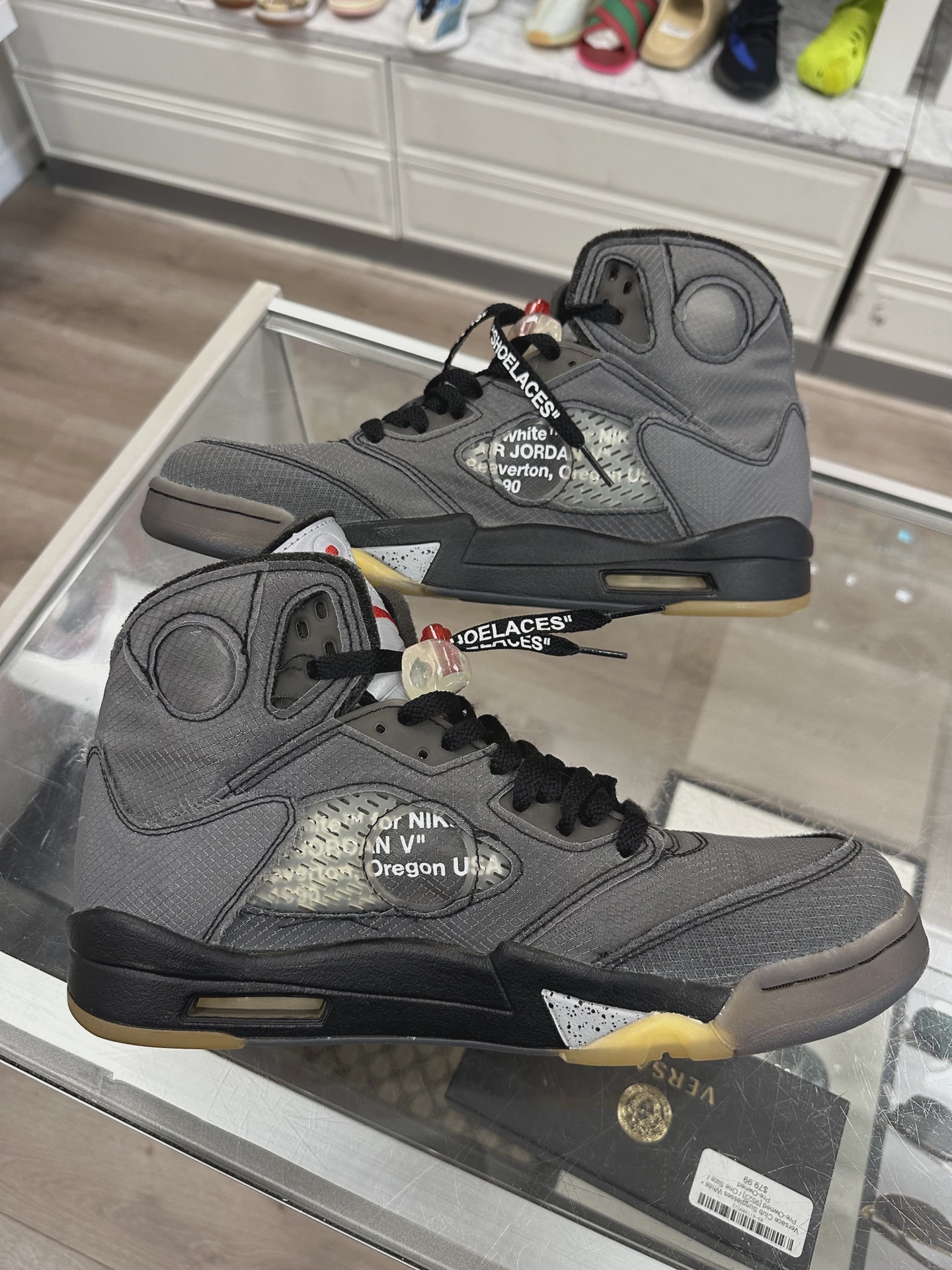 Air Jordan 5 Retro Off-White Muslin NO BOX • Pre-Owned [4231] 2