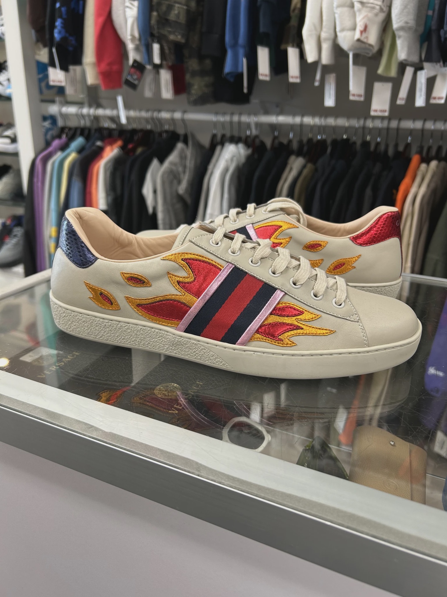 Gucci Gucci Ace 'Flames' NO BOX - Size US M 12
