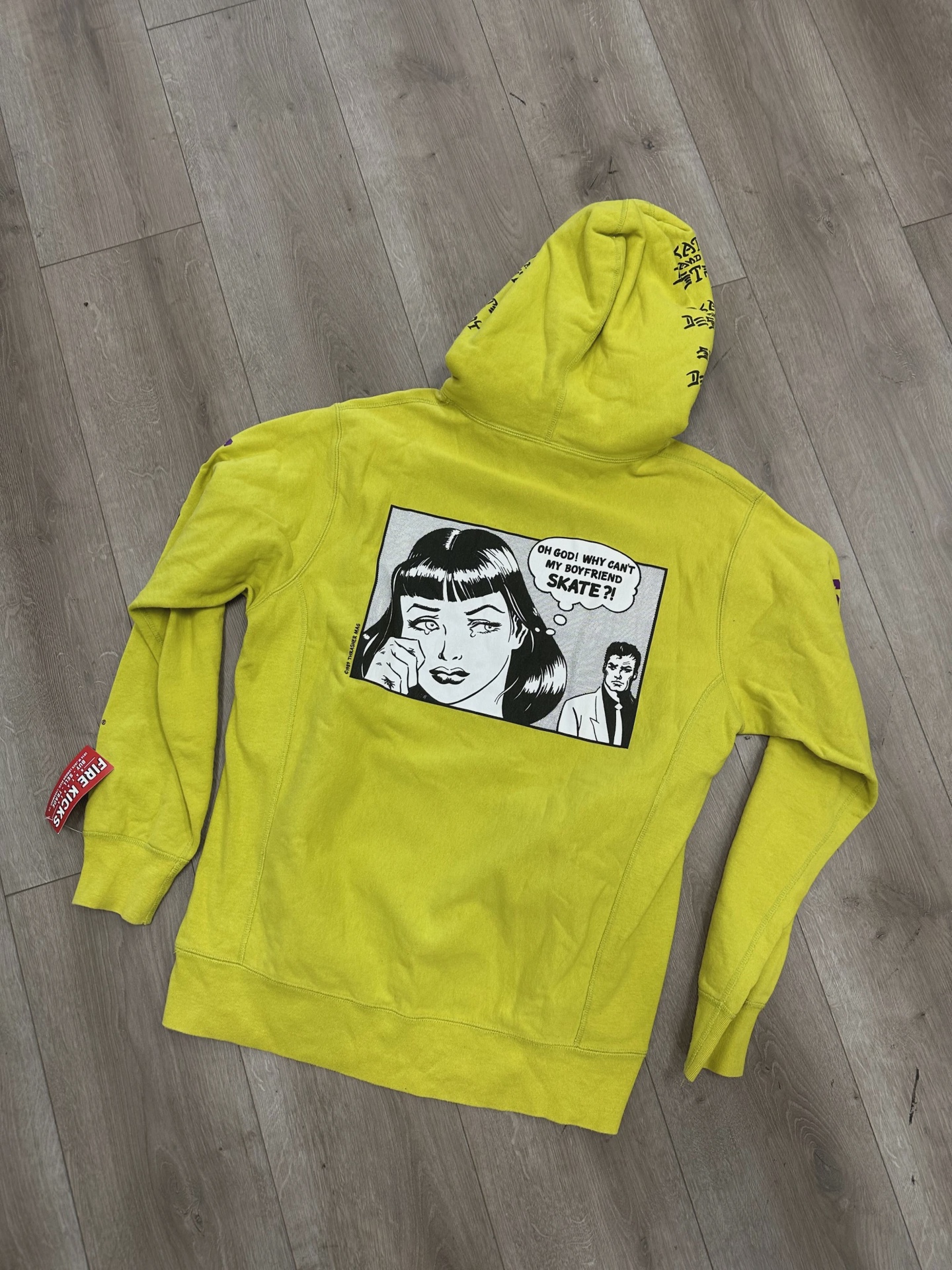 Supreme Thrasher Boyfriend Hooded Sweatshirt Pea Green • Pre-Owned [9244] 4