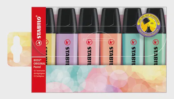 Stabilo Boss Highlighter Pen - Assorted Wallet
