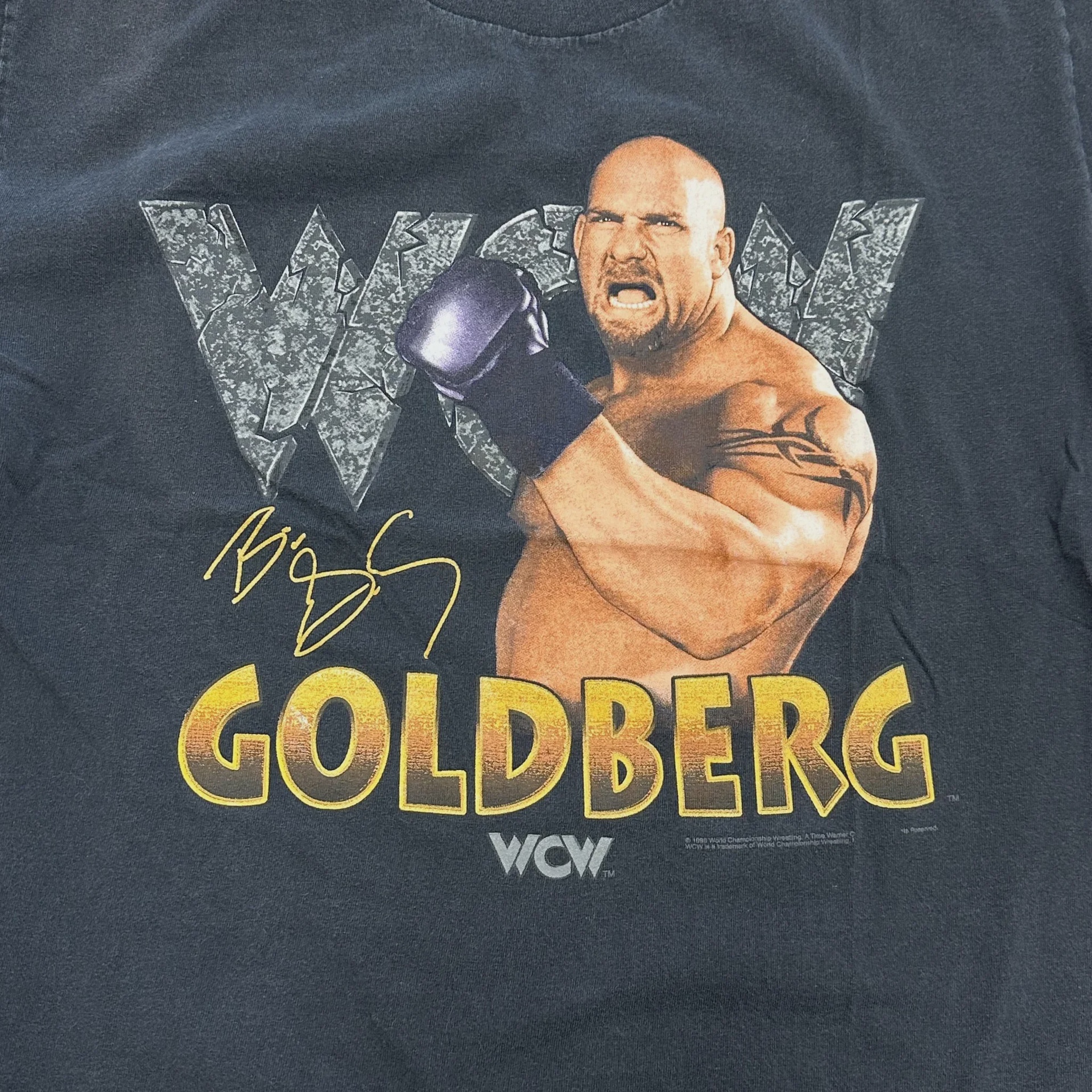 Vintage 1998 Goldberg WCW Wrestling Tee  • Pre-Owned [4242] - photo 4