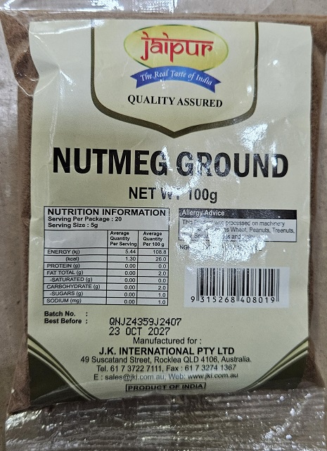 JK Nutmeg Ground 100g
