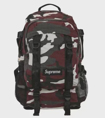 Supreme Logo Backpack (SS26) Red Camo • Brand New [3009]