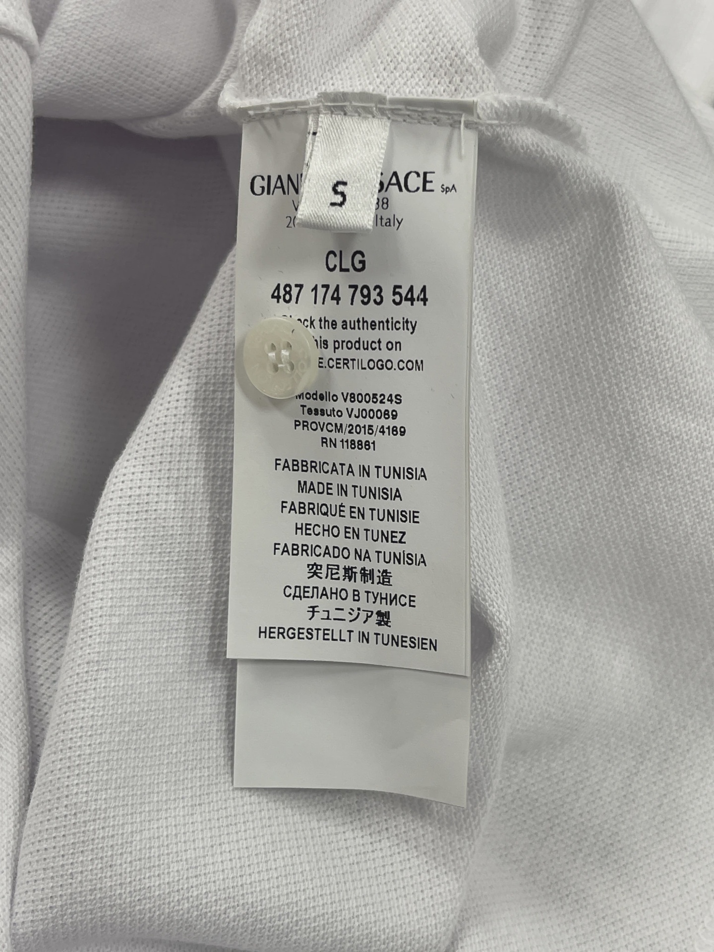 Versace Collection Medusa Logo Polo Shirt white • Brand New [9003] 3