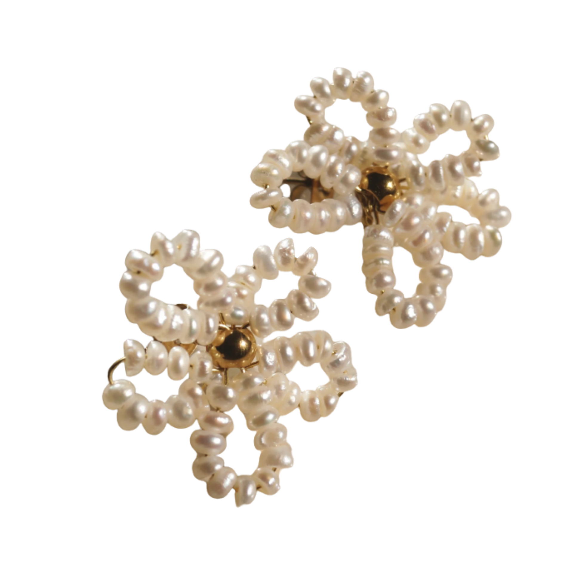 Pearl Flower Studs — foto 1
