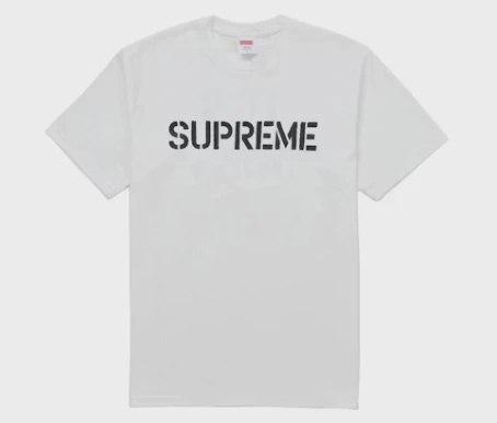 Supreme Hard Tee White • Brand New [5754]