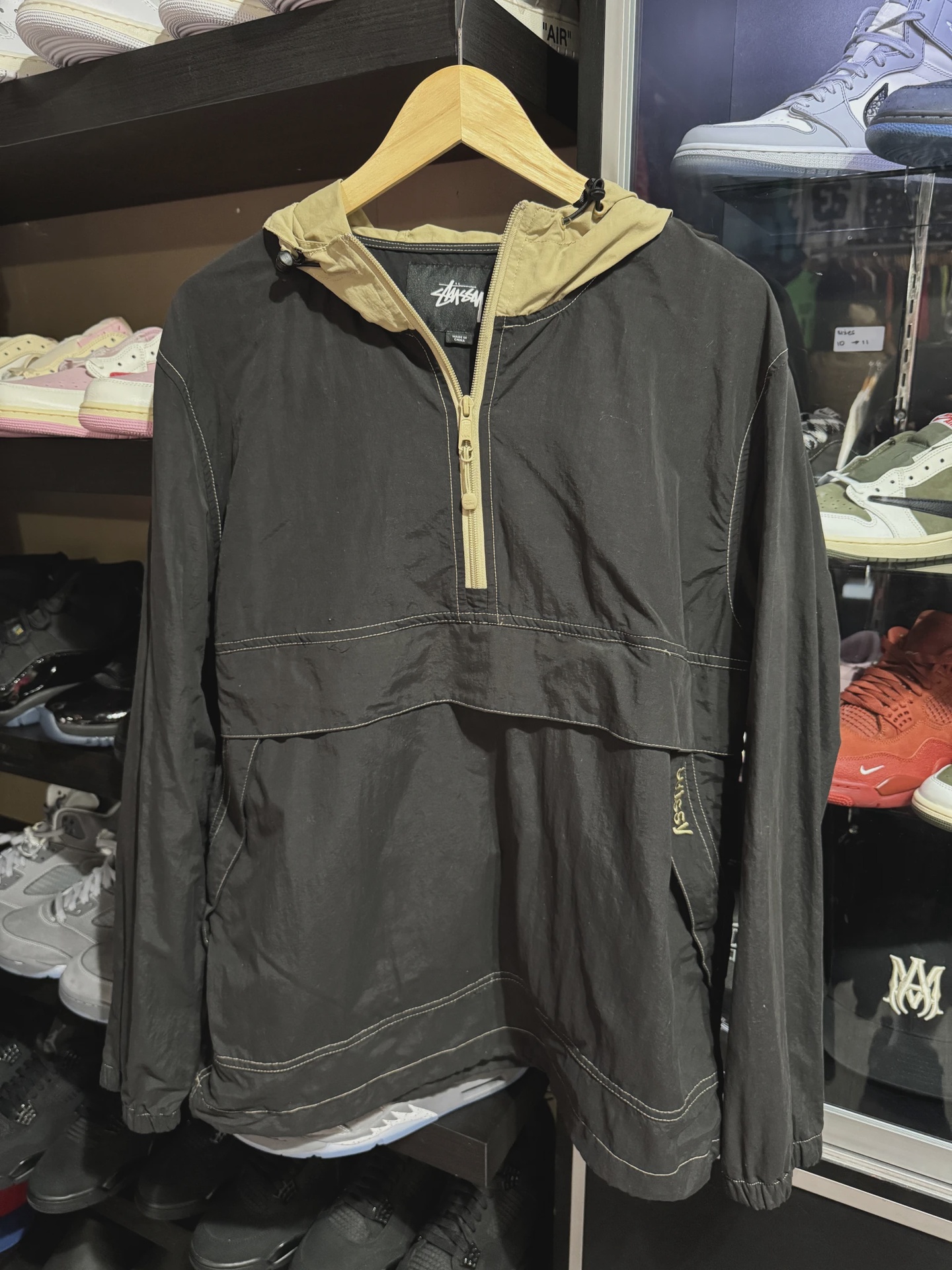 Stussy Light Jacket Black size L • Pre-Owned [9744]
