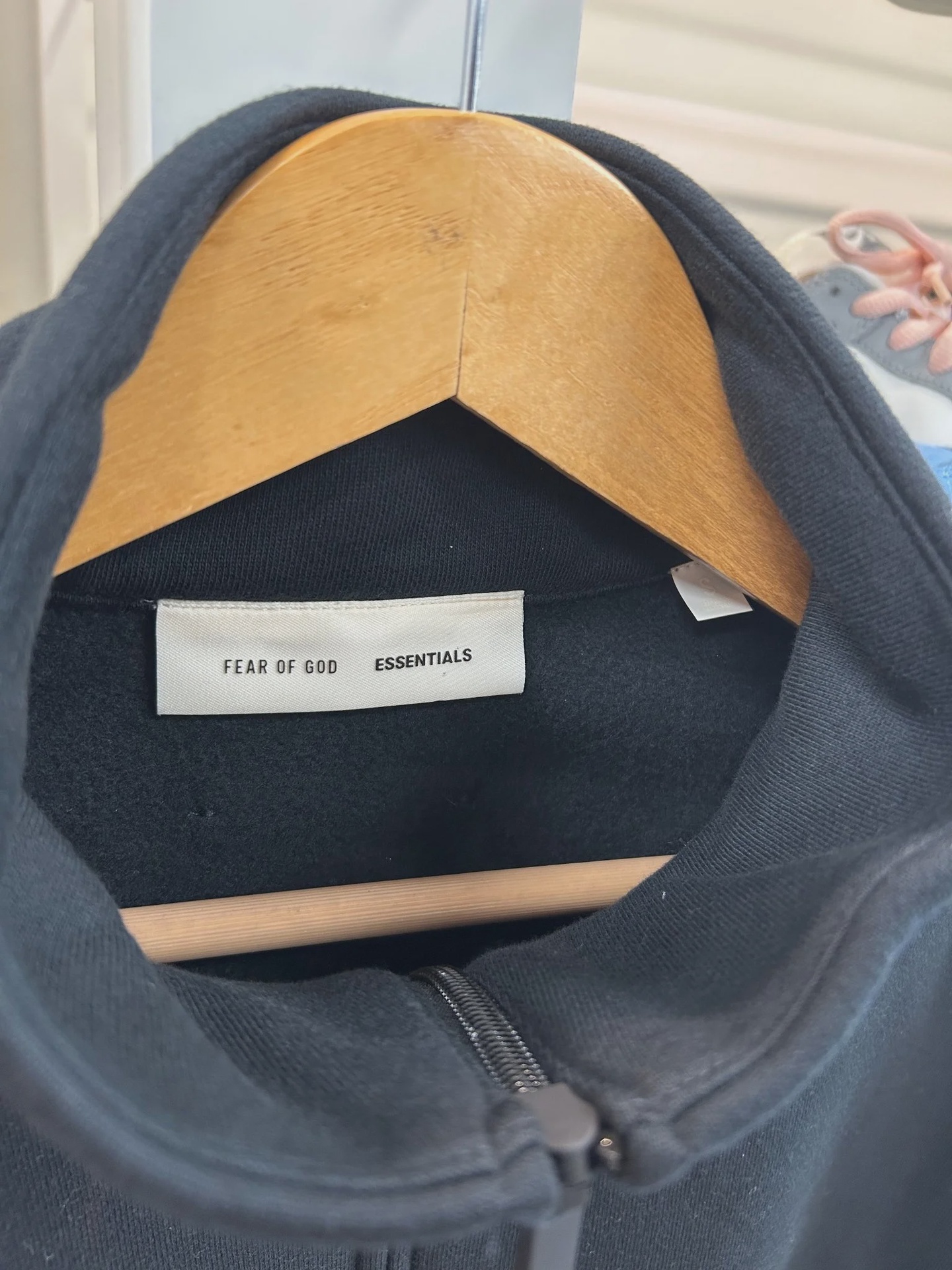 Fear of God Essentials Modern Piping Track Jacket Jet Black/Cloud White • Brand New [2931] - photo 2