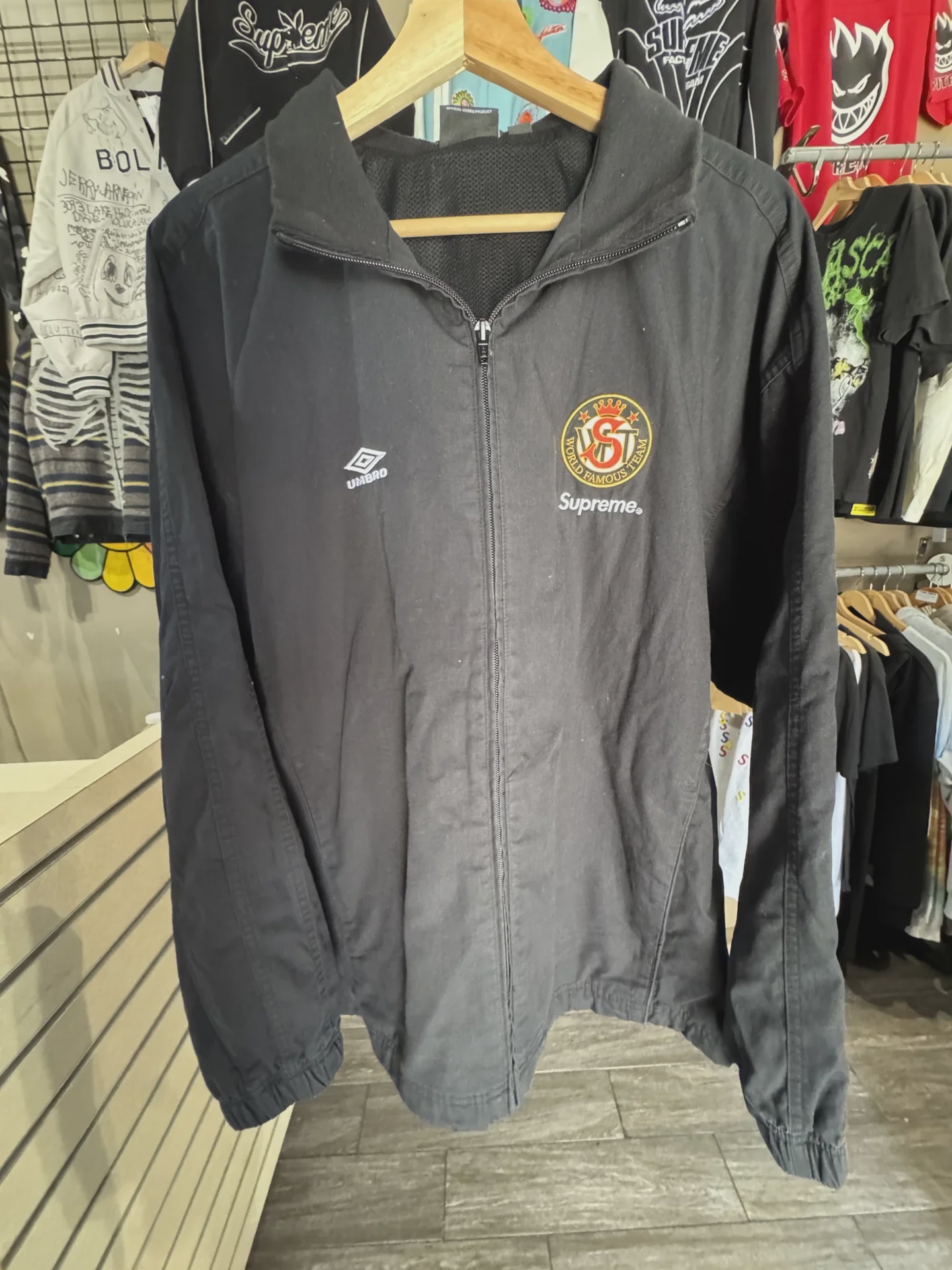 Supreme Umbro Cotton Ripstop Track Jacket (SS26) Black • Pre-Owned [7904] - photo 1