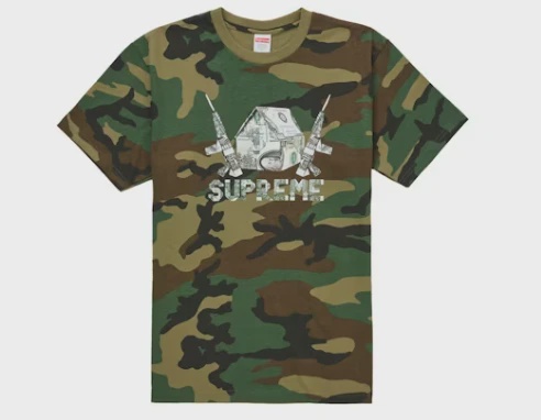 Supreme Origami Tee Woodland Camo • Brand New [6387]