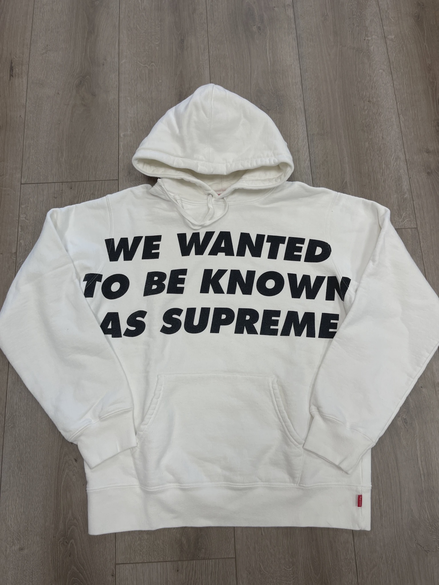SS20 Supreme Known As Hooded Sweatshirt White • Pre-Owned [6139]