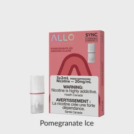 ALLO SYNC POD PACK POMEGRANATE ICE 3/PK