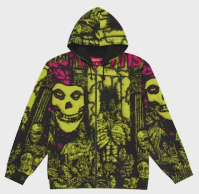 Supreme The Misfits Zip Up Hooded Sweater Multicolor • Brand New [8854]
