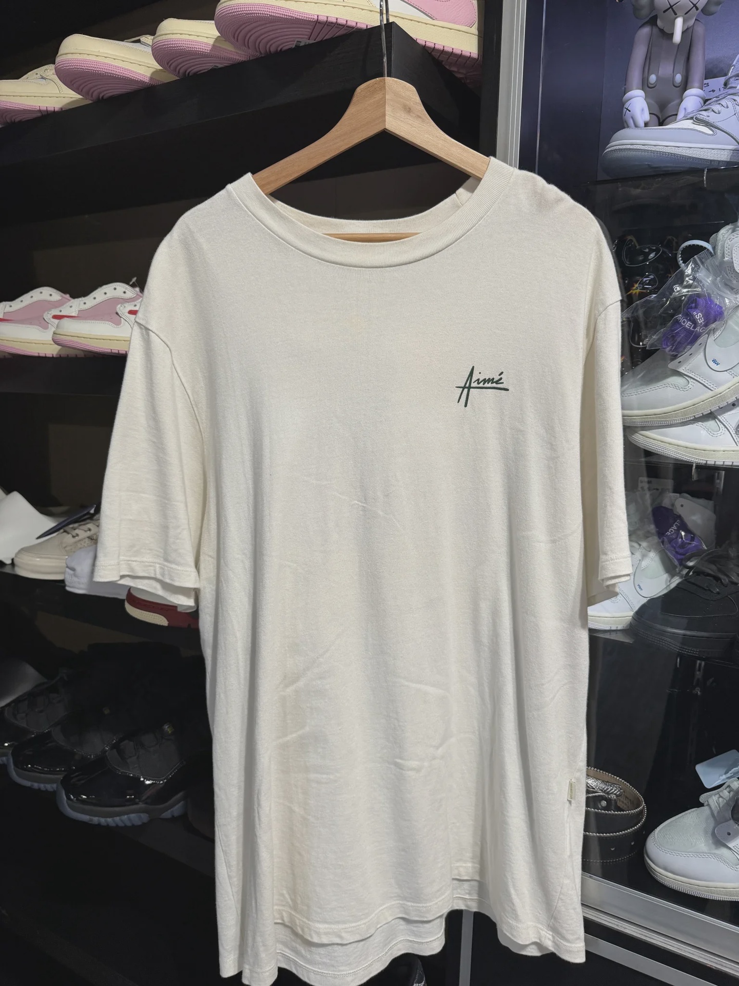 Amiri Vintage Flowers Graph Tee Cream XL • Pre-Owned [8932]