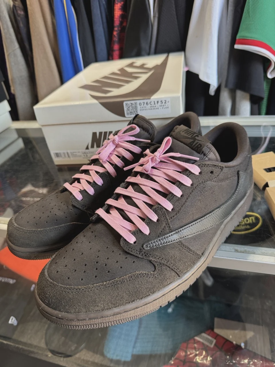 Jordan Air Jordan 1 Retro Low Original SP Travis Scott Velvet Brown - Size US M 13