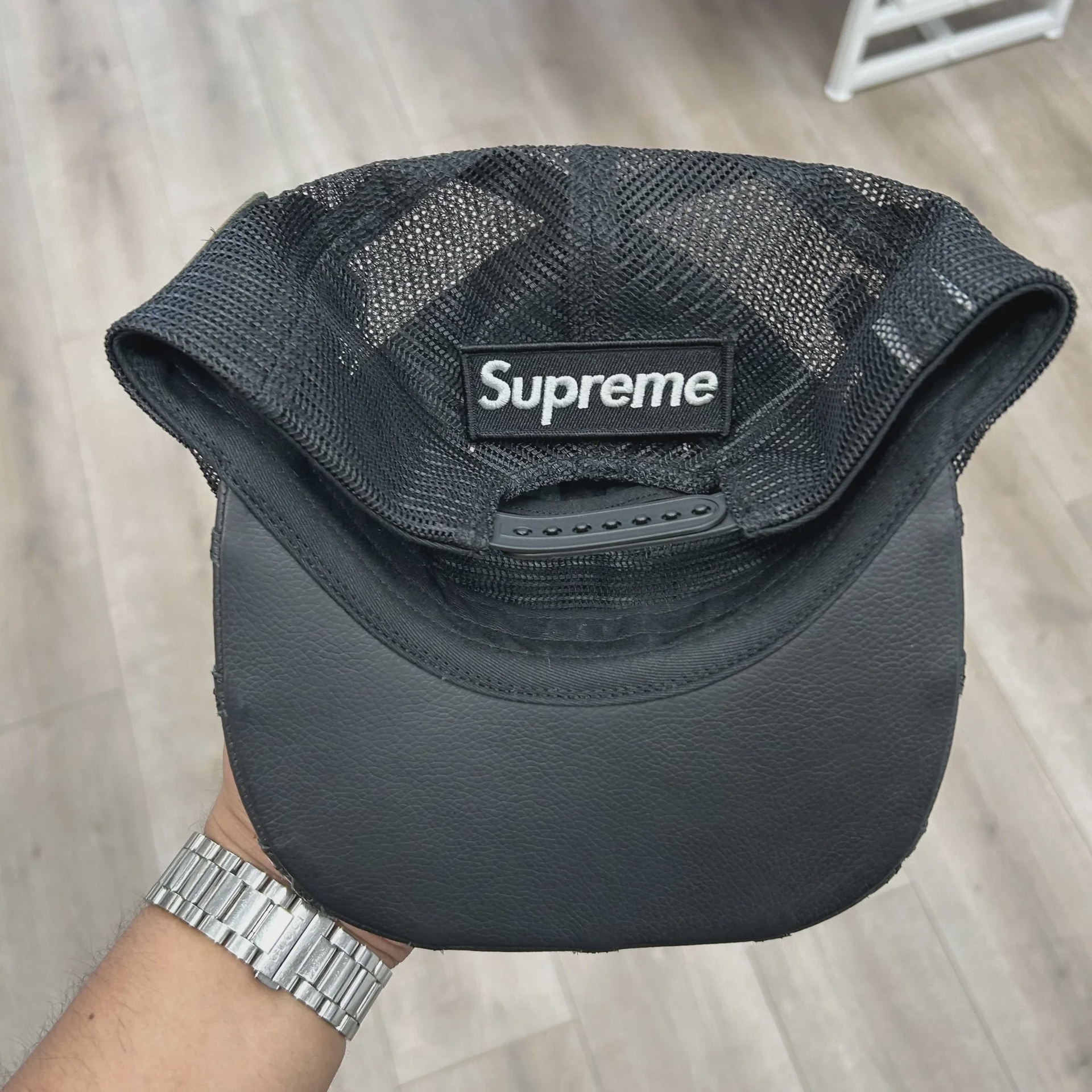 Supreme Vanson Leathers Spider-Man Mesh Back 6-Panel Hat • Pre-Owned [5721] - photo 6