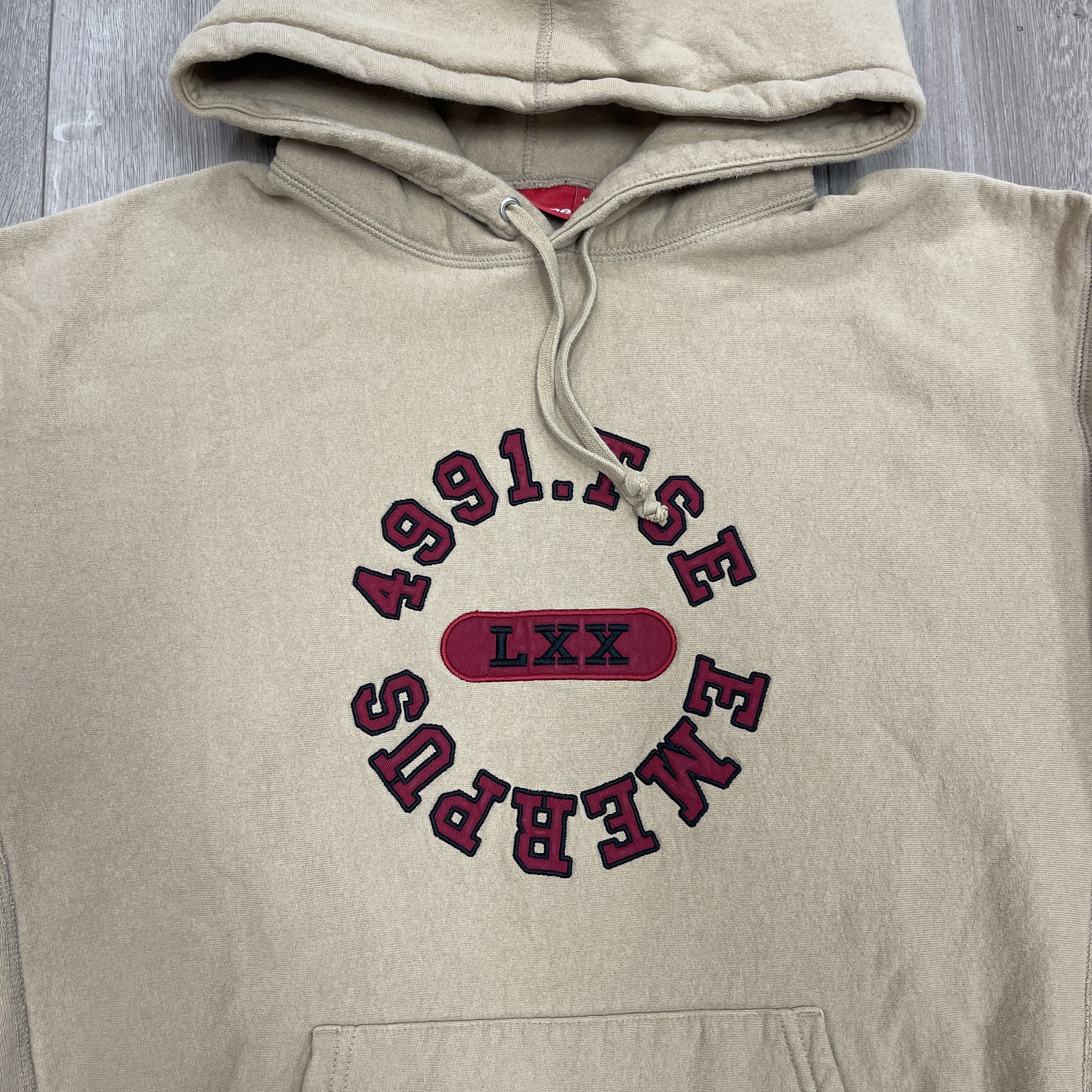Supreme Reverse Hooded Sweatshirt Dark Tan - Pre-Owned 2