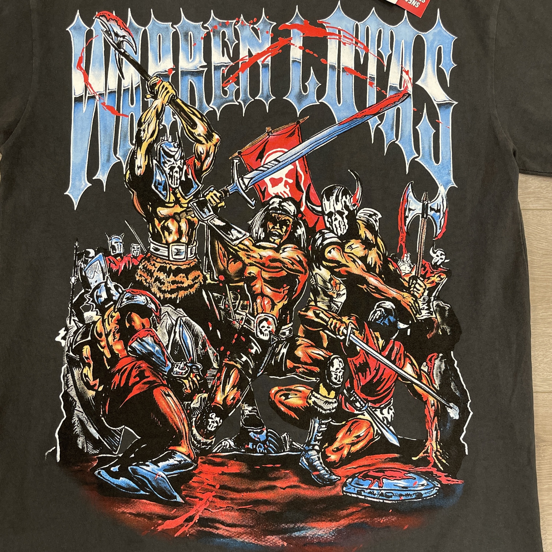Warren Lotas Battle Massacre Tee Vintage Black size Large - New 2