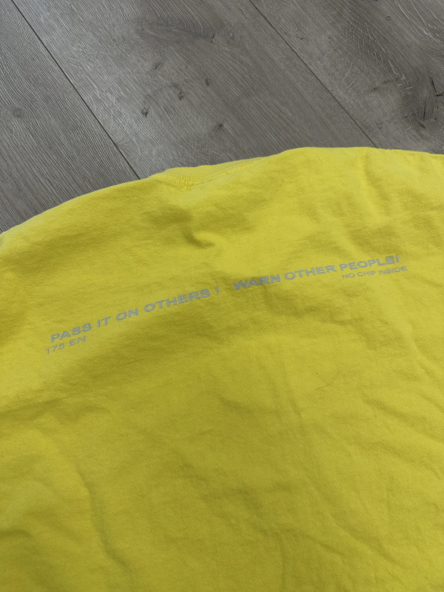 FW22 Supreme Warning Tee 'Yellow' • Pre-Owned [0488] - photo 5