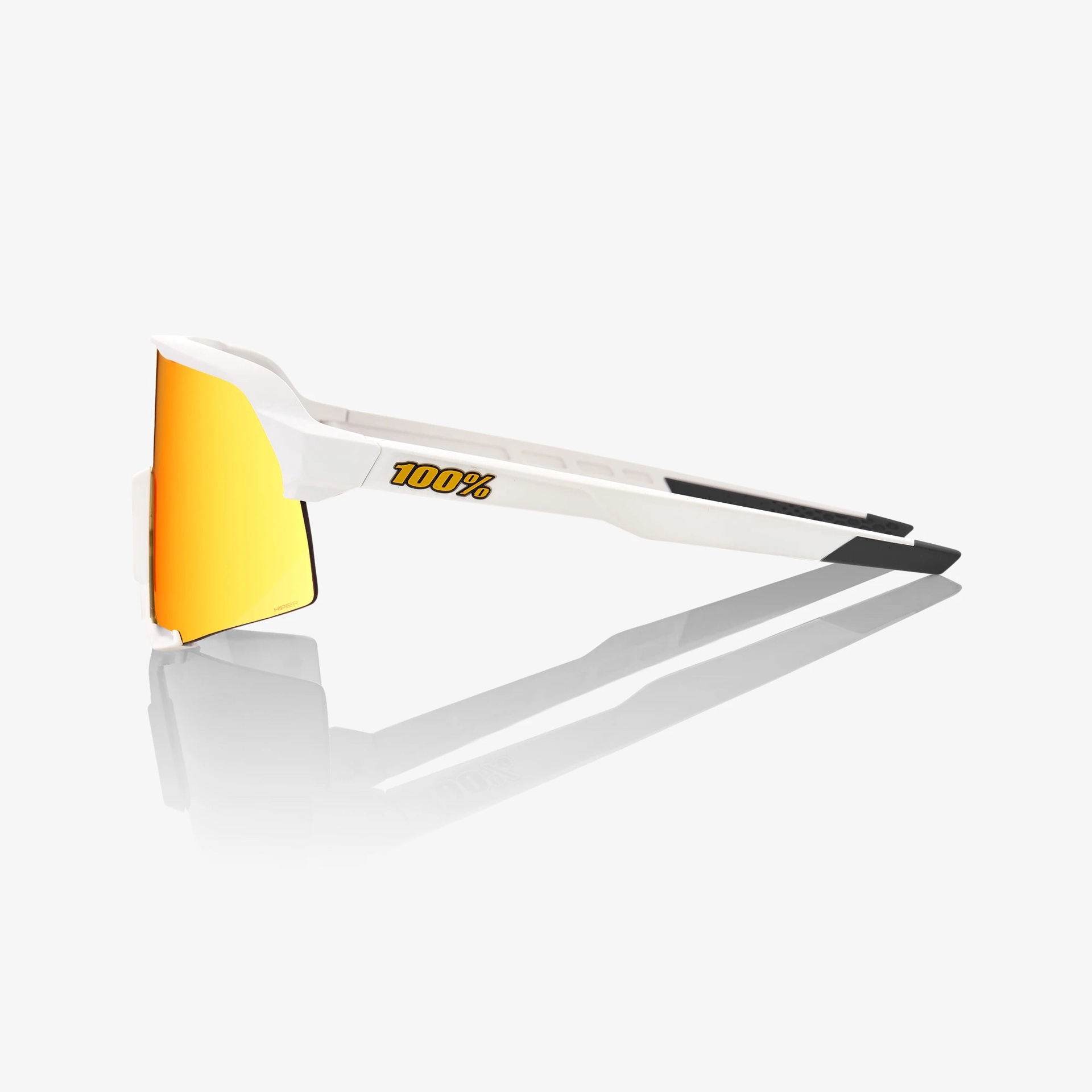 100 Percent S3 Soft Tact White - Hiper Red Mirror