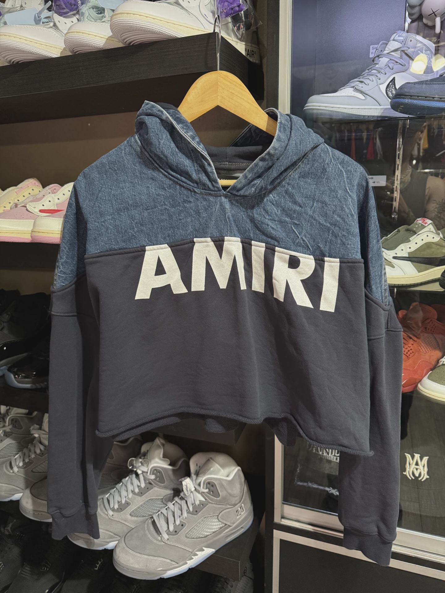 Amiri Womans Cropped Denim Top size L • Pre-Owned [8123] - photo 1