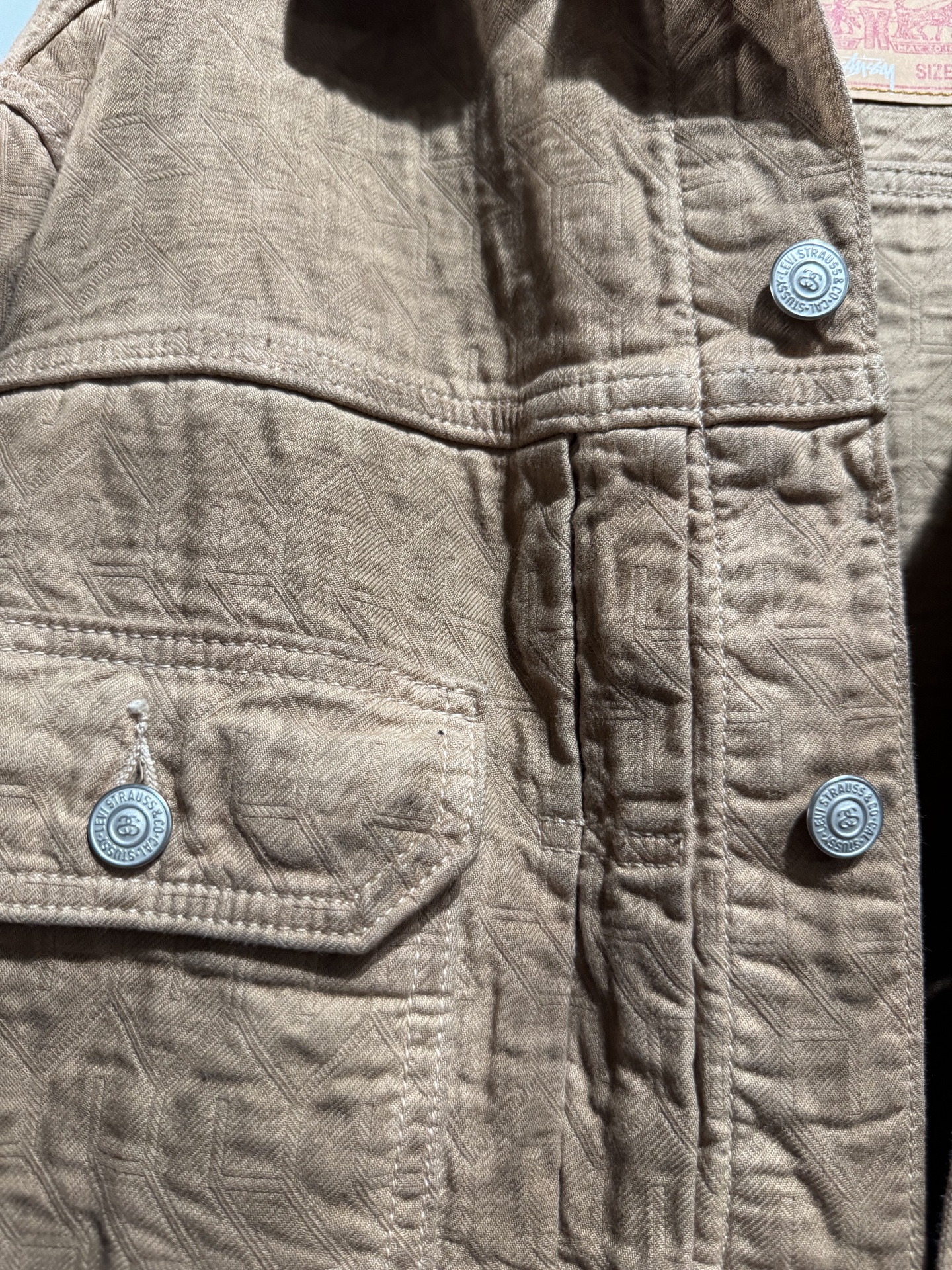 Stussy x Levi Brown Vintage Jacket L • Pre-Owned [5971] 3