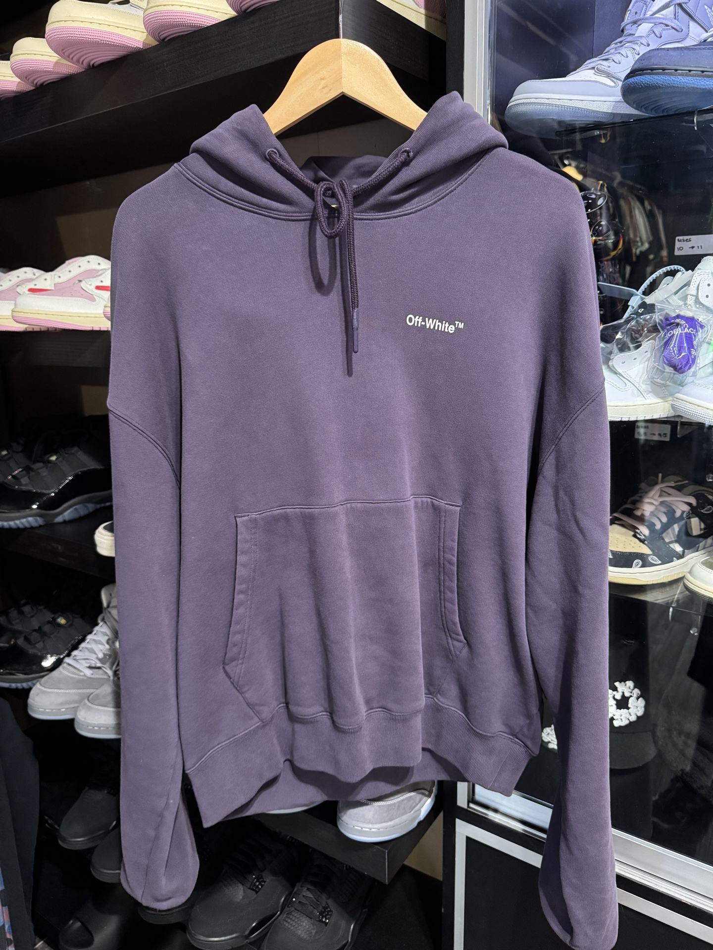 Off White Purple Hoodie M • Pre-Owned [7702] - photo 1