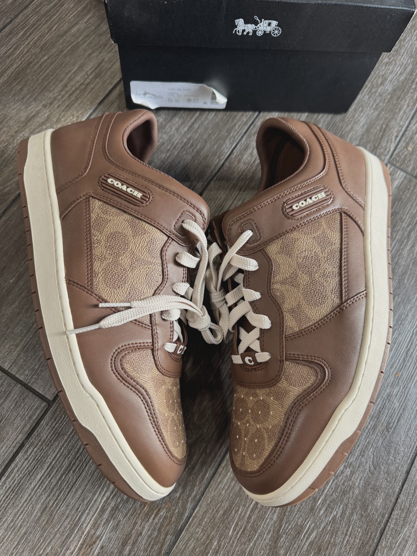 Coach Brown Leather Sneaker • Pre-Owned [1609]