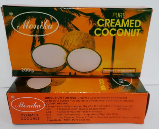 Monica Pure Creamed Coconut Block 200g