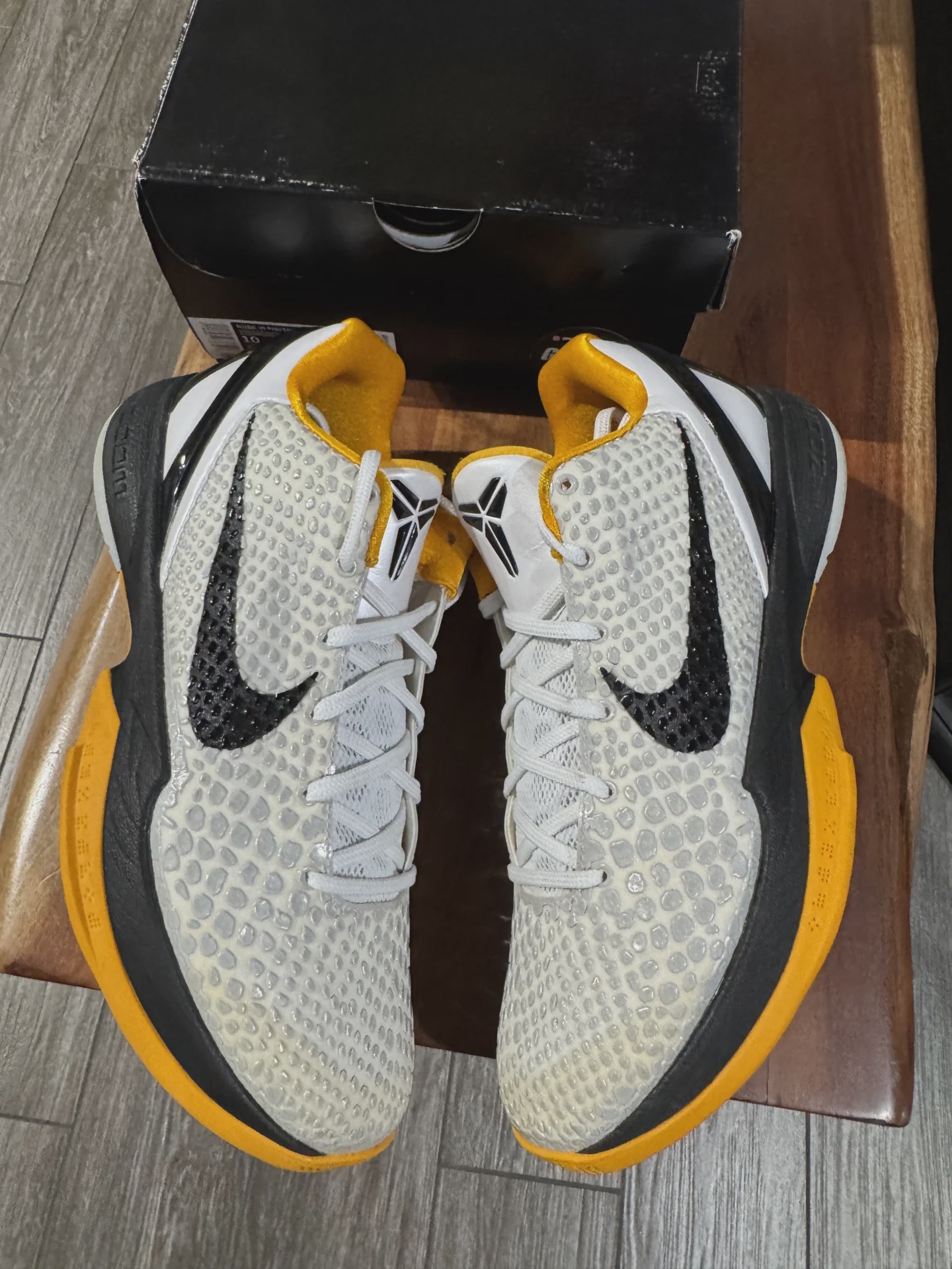 Nike Kobe 6 Protro Playoff Pack White Del Sol - Size US M 10