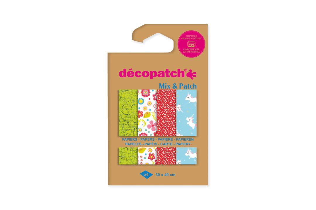 Decopatch Mix and Patch - Assortment of 4 Sheets 30x40cm