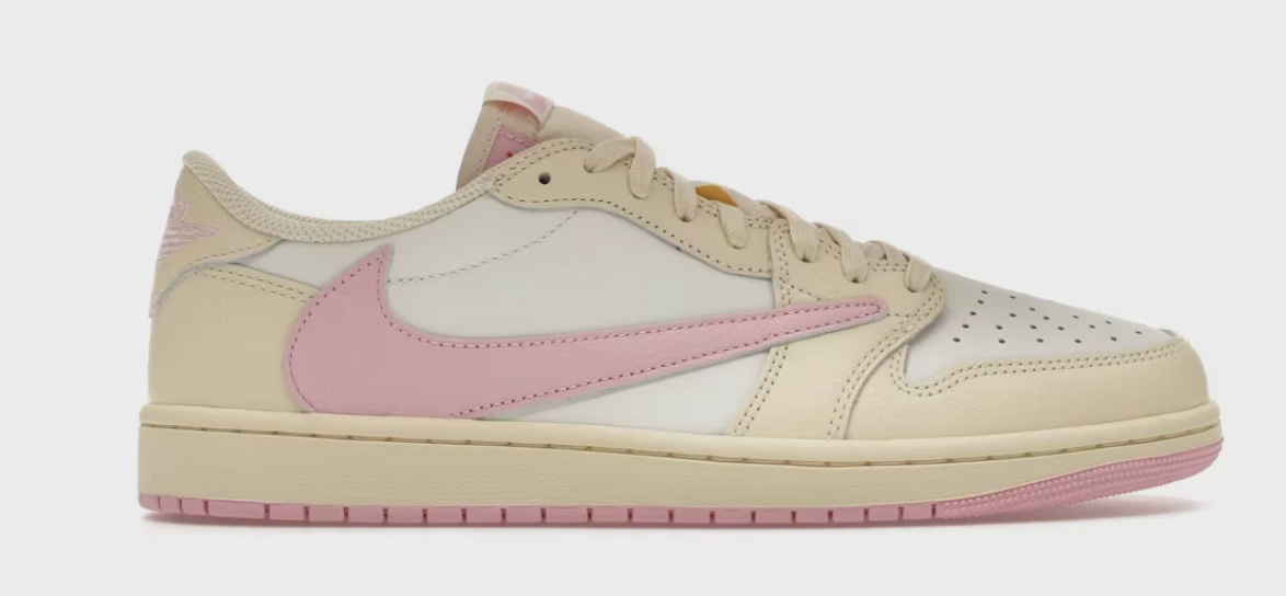 Jordan Air Jordan 1 Retro Low Original SP Travis Scott Shy Pink - Size US M 6.5