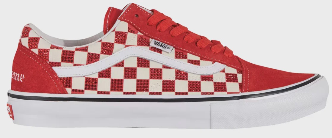 Vans Vans Old Skool Supreme Swarovski Red - Size US M 12