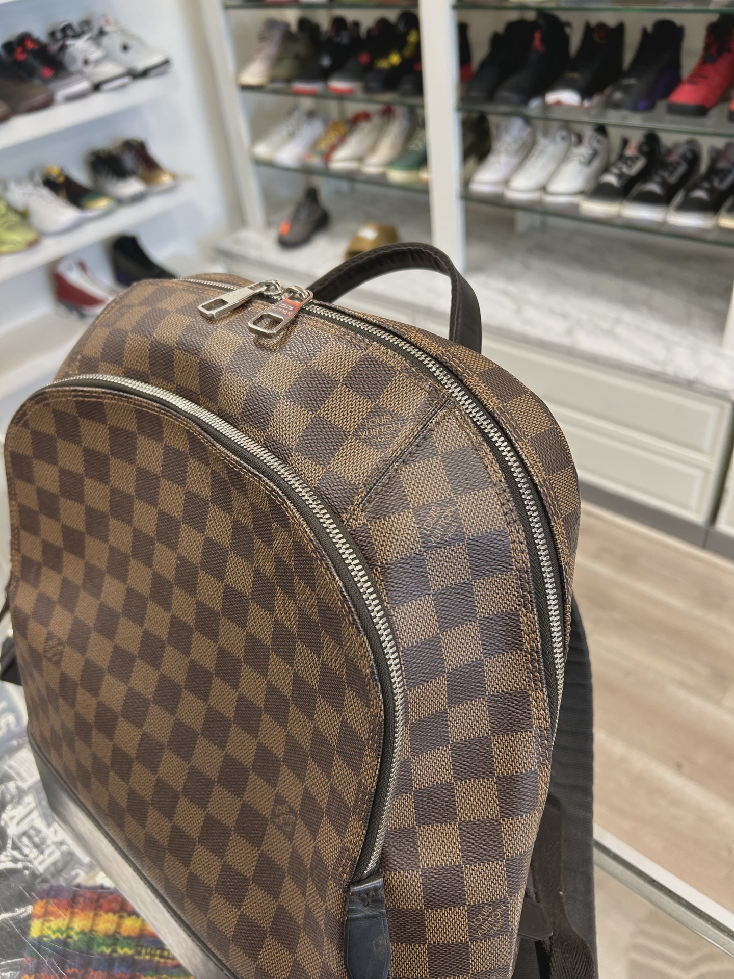 Louis Vuitton Damier Ebene Jake Backpack • Pre-Owned [5085] 3