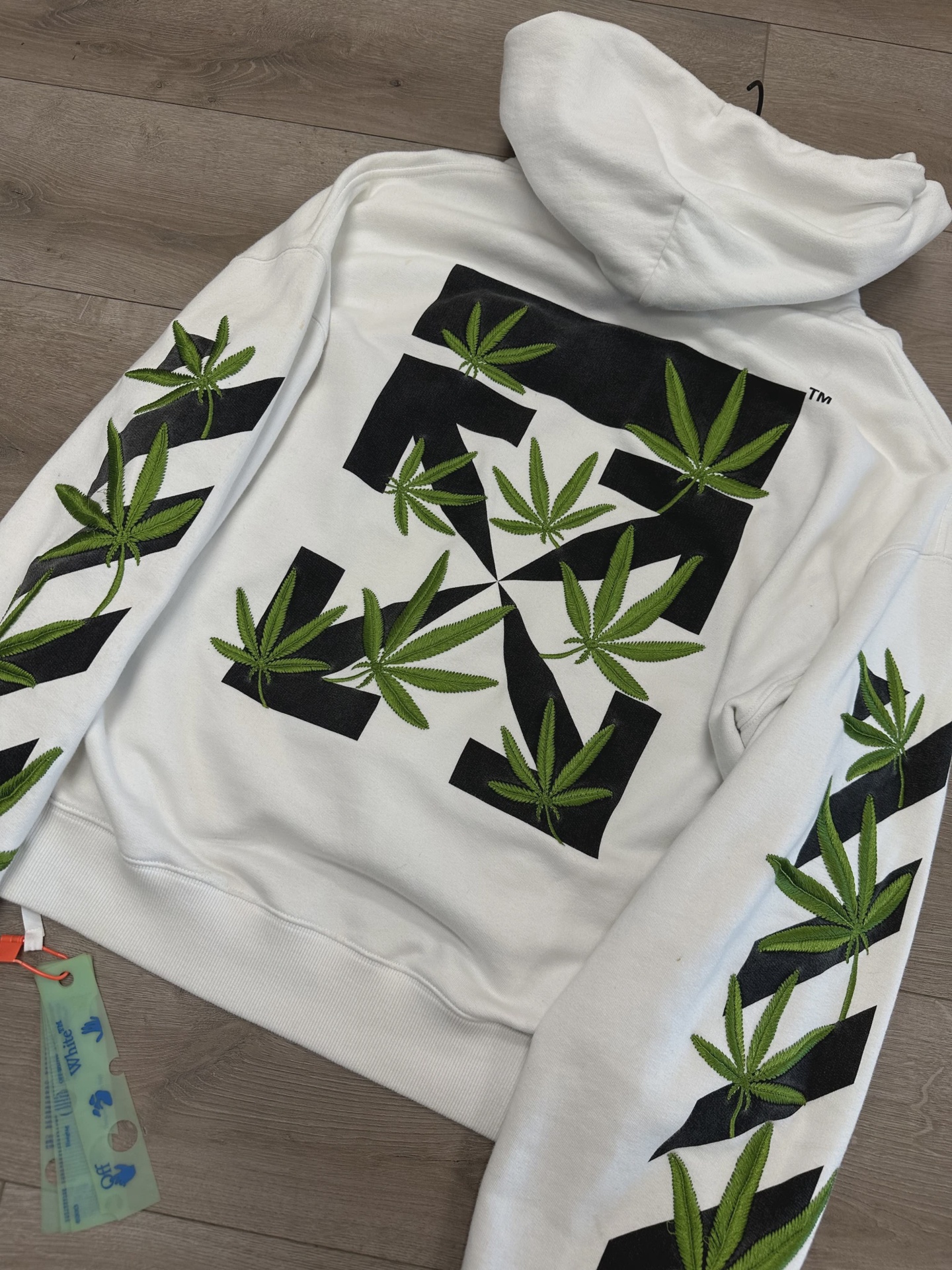 Off White Mariguana Hoodie • Pre-Owned [3939] 7