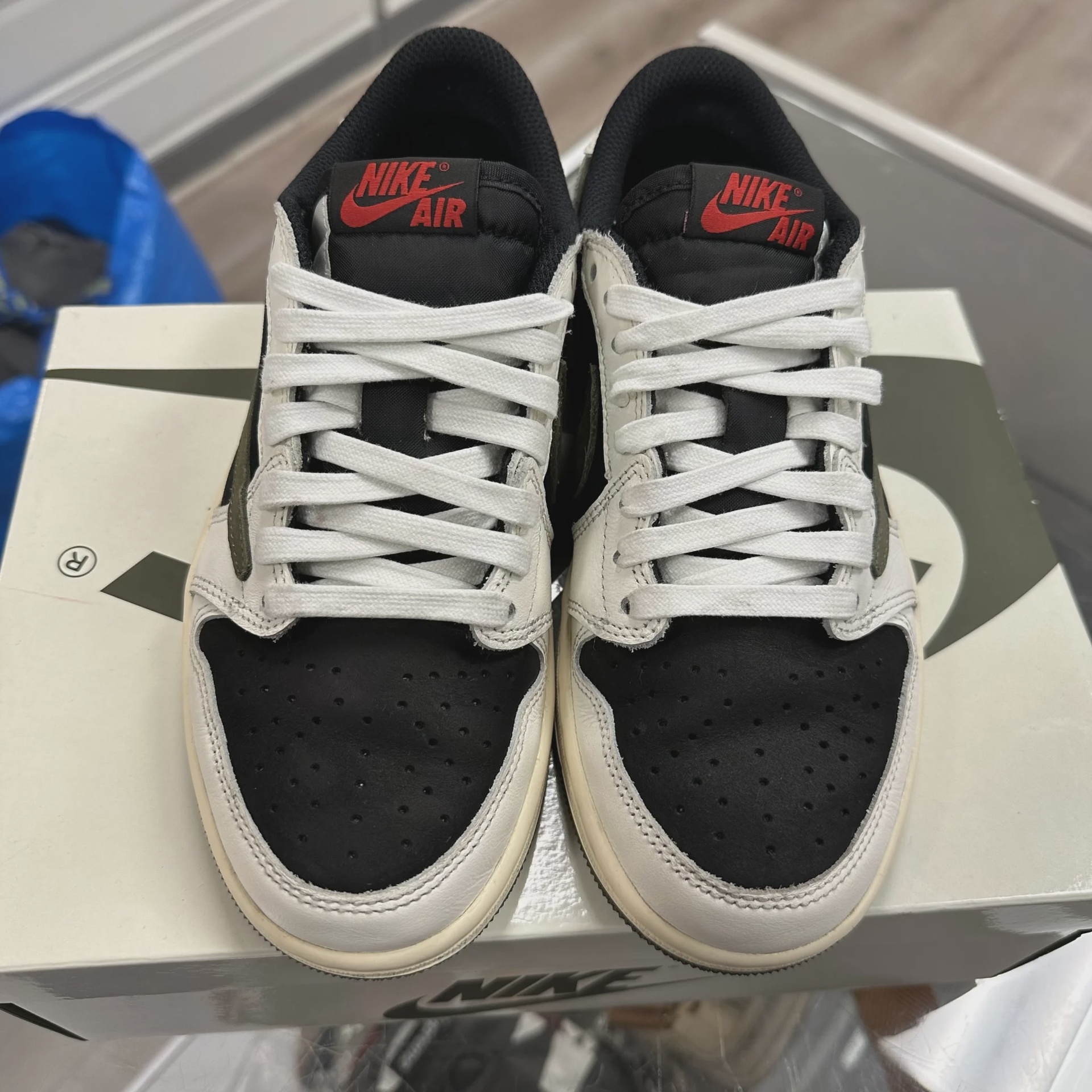Air Jordan 1 Retro Low Original SP Travis Scott Olive (Women's) • Pre-Owned [0552] - photo 6