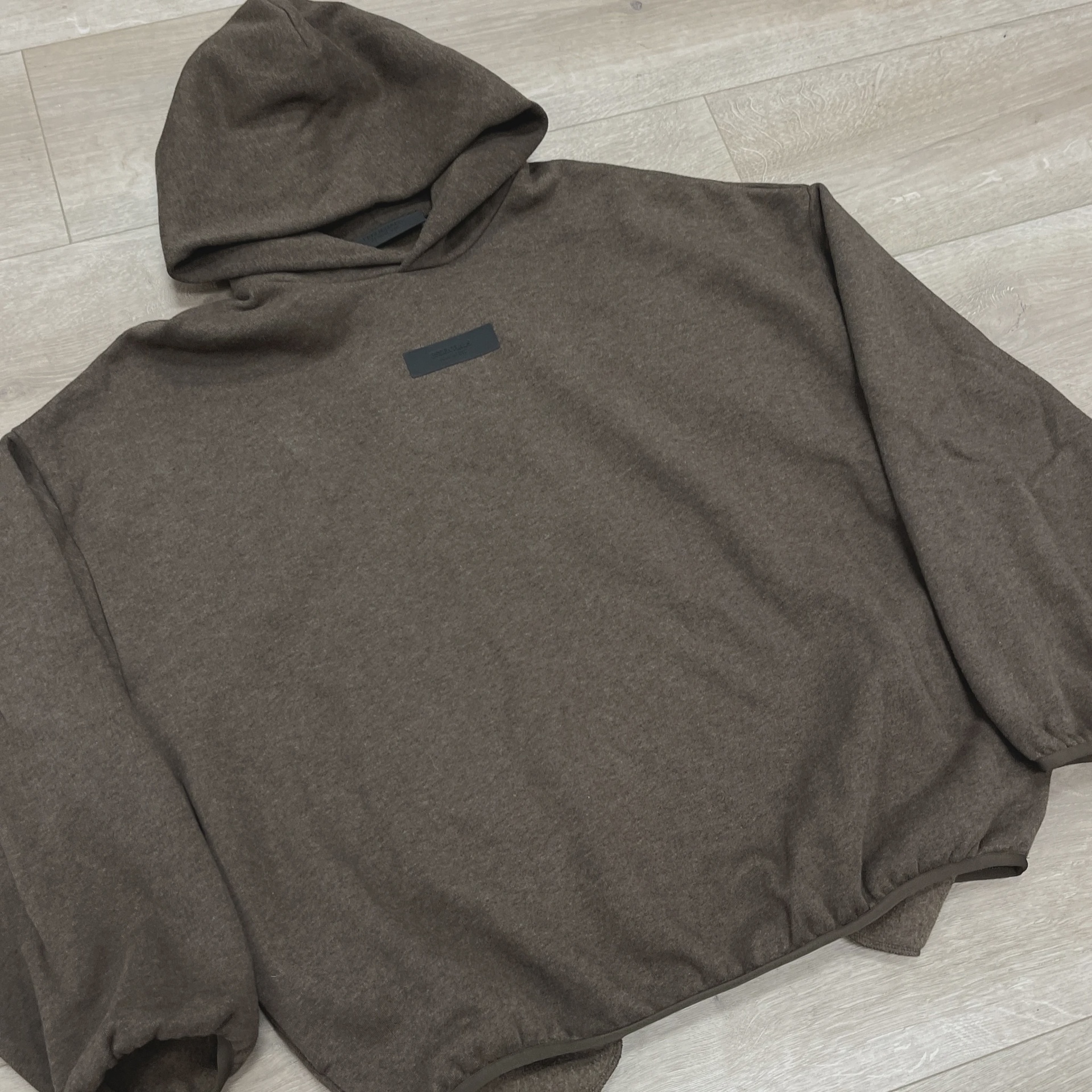 FEAR OF GOD ESSENTIALS front logo patch hoodie • Pre-Owned [6792] 3