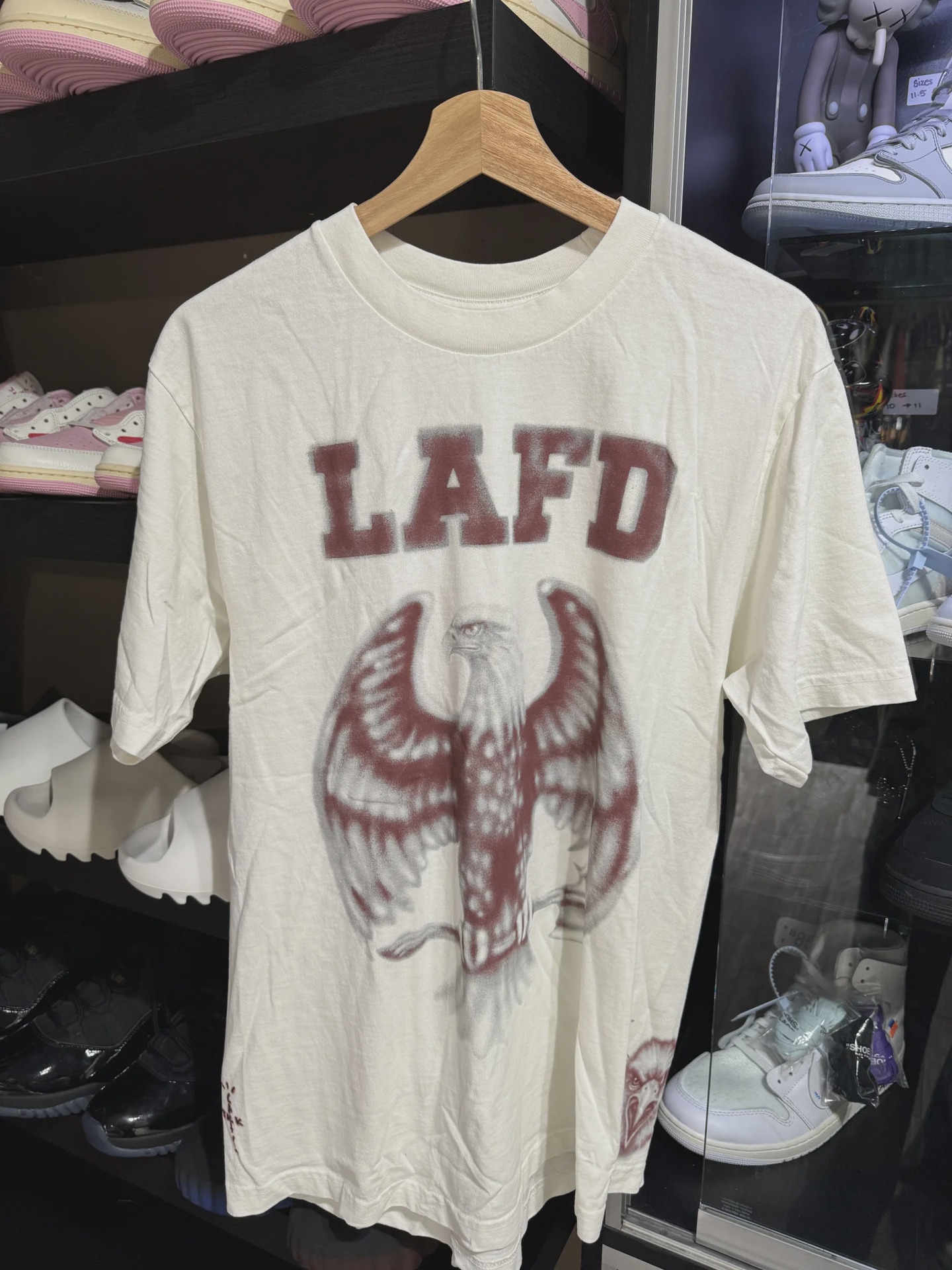 Travis Scott Cactus Jack LAFD Los Angeles Fire Department White Tee M • Brand New [6312]