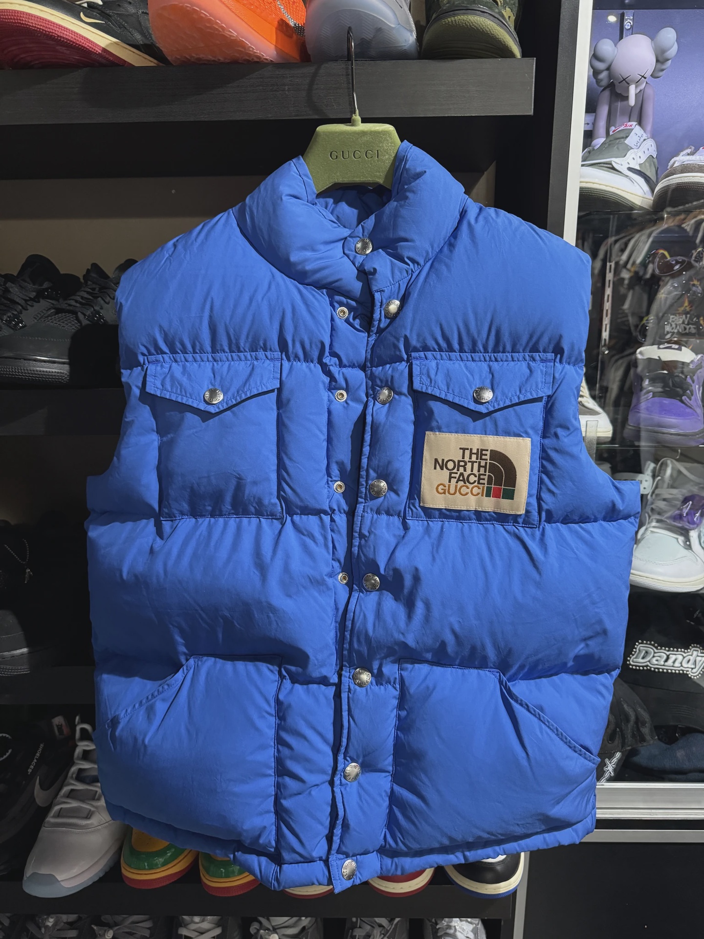 Gucci x The North Face Down Vest (FW21) Blue • Pre-Owned [7534] - photo 1