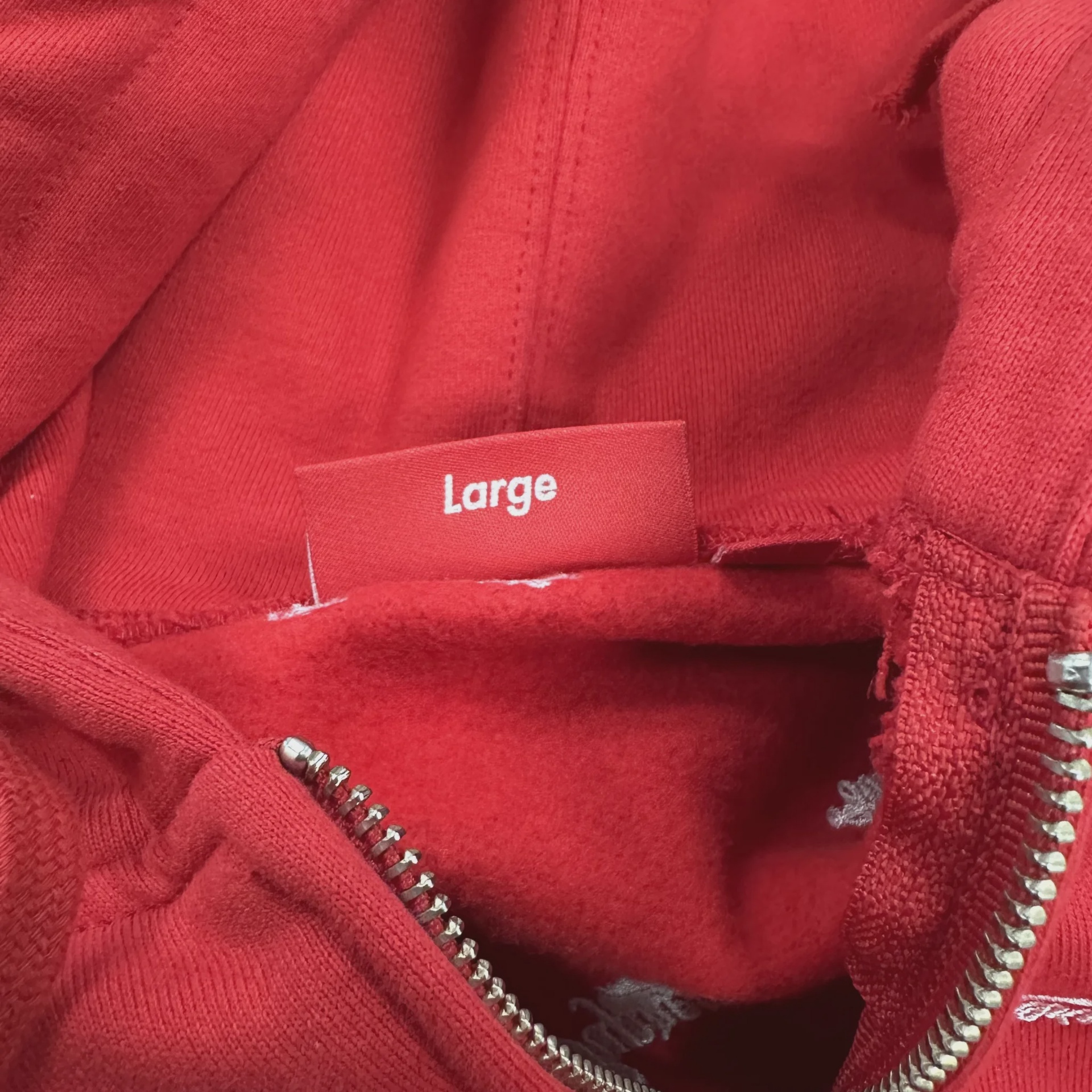 Supreme Repeat Script Zip Up Hooded Sweatshirt • Pre-Owned [1613] - photo 6