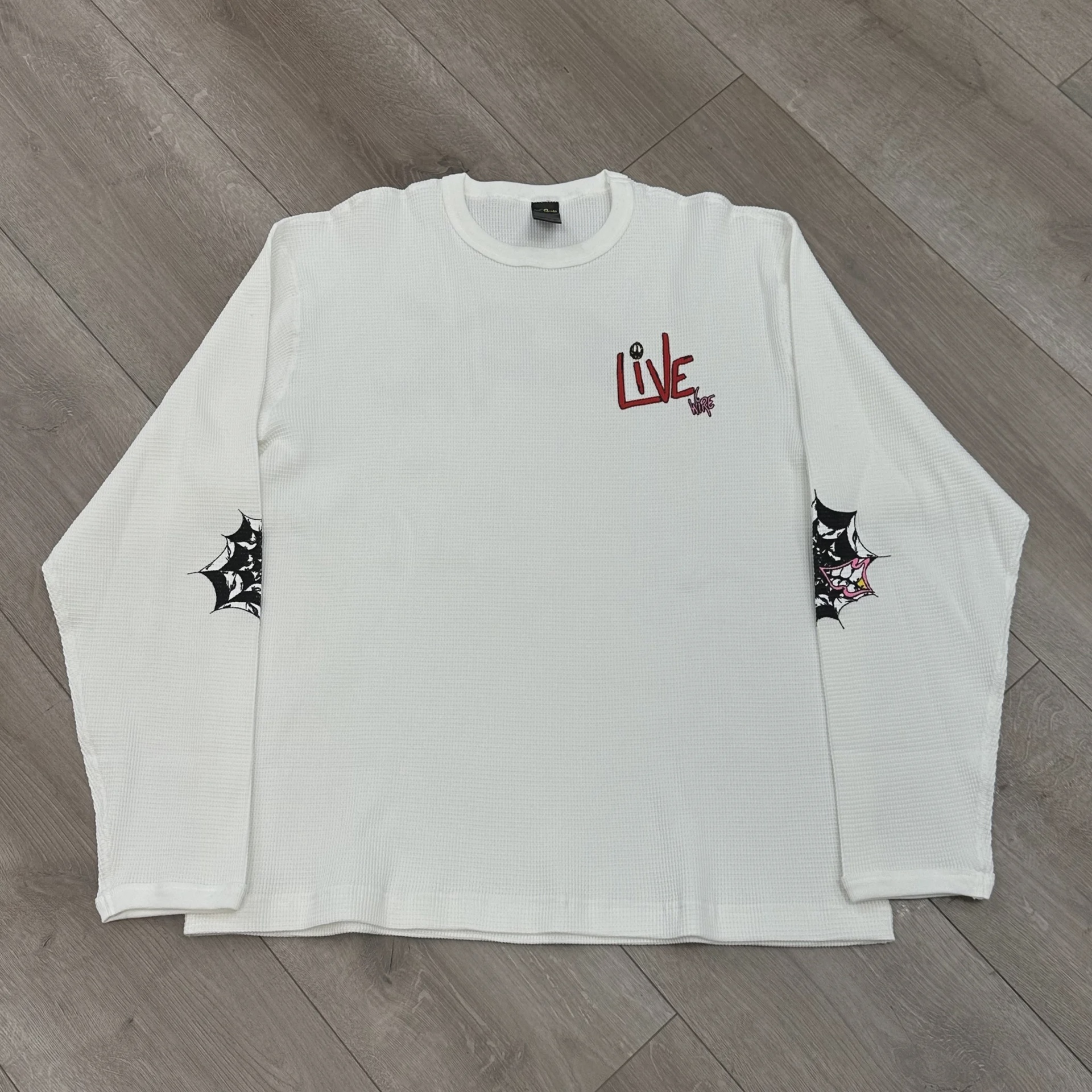 Chrome Hearts Matty Boy Anti Promo Sex Record Waffle Thermal Long Sleeve Tee - Size M