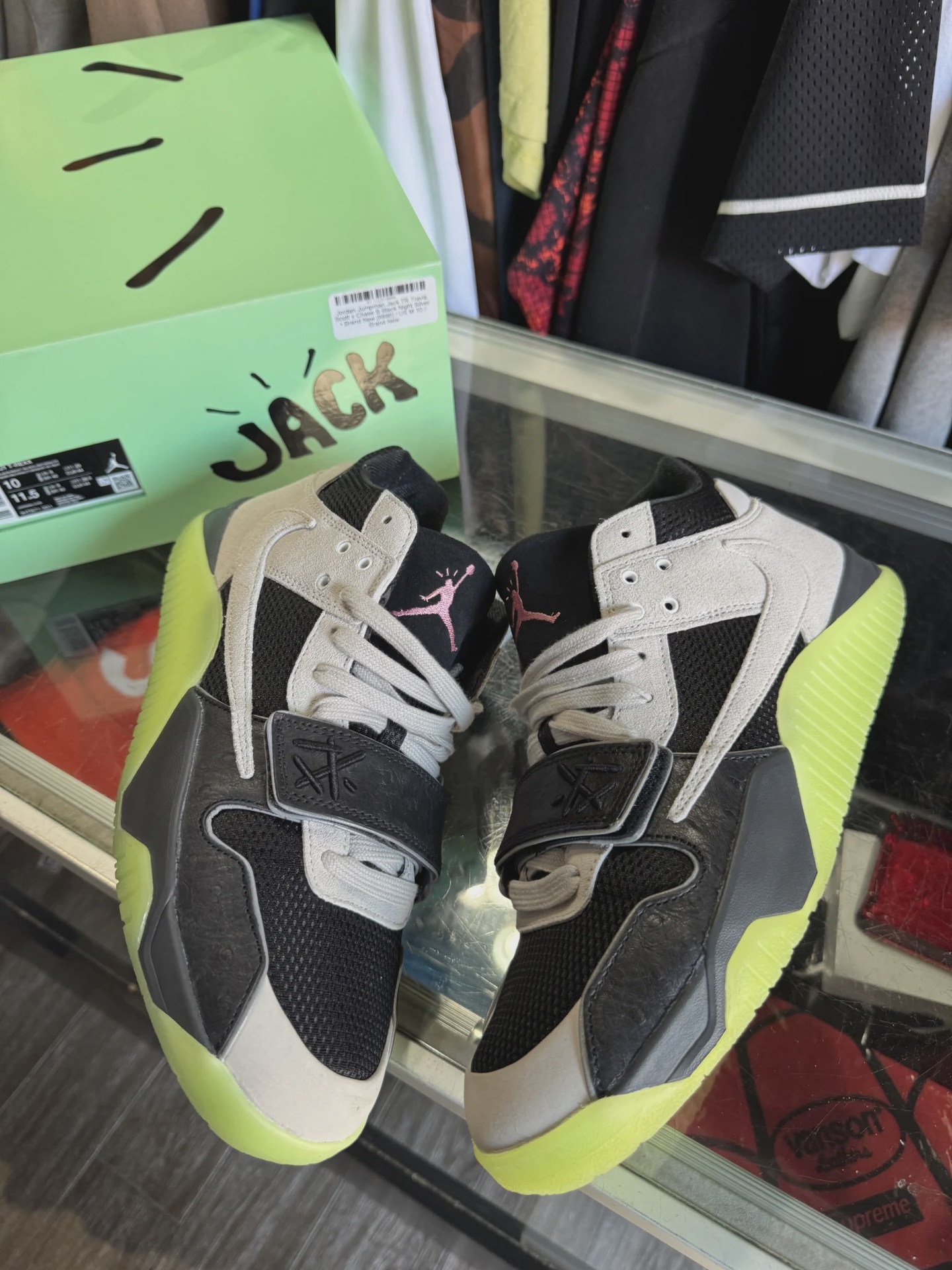 Jordan Jordan Jumpman Jack TR Travis Scott x Chase B Black Night Silver - Size US M 10