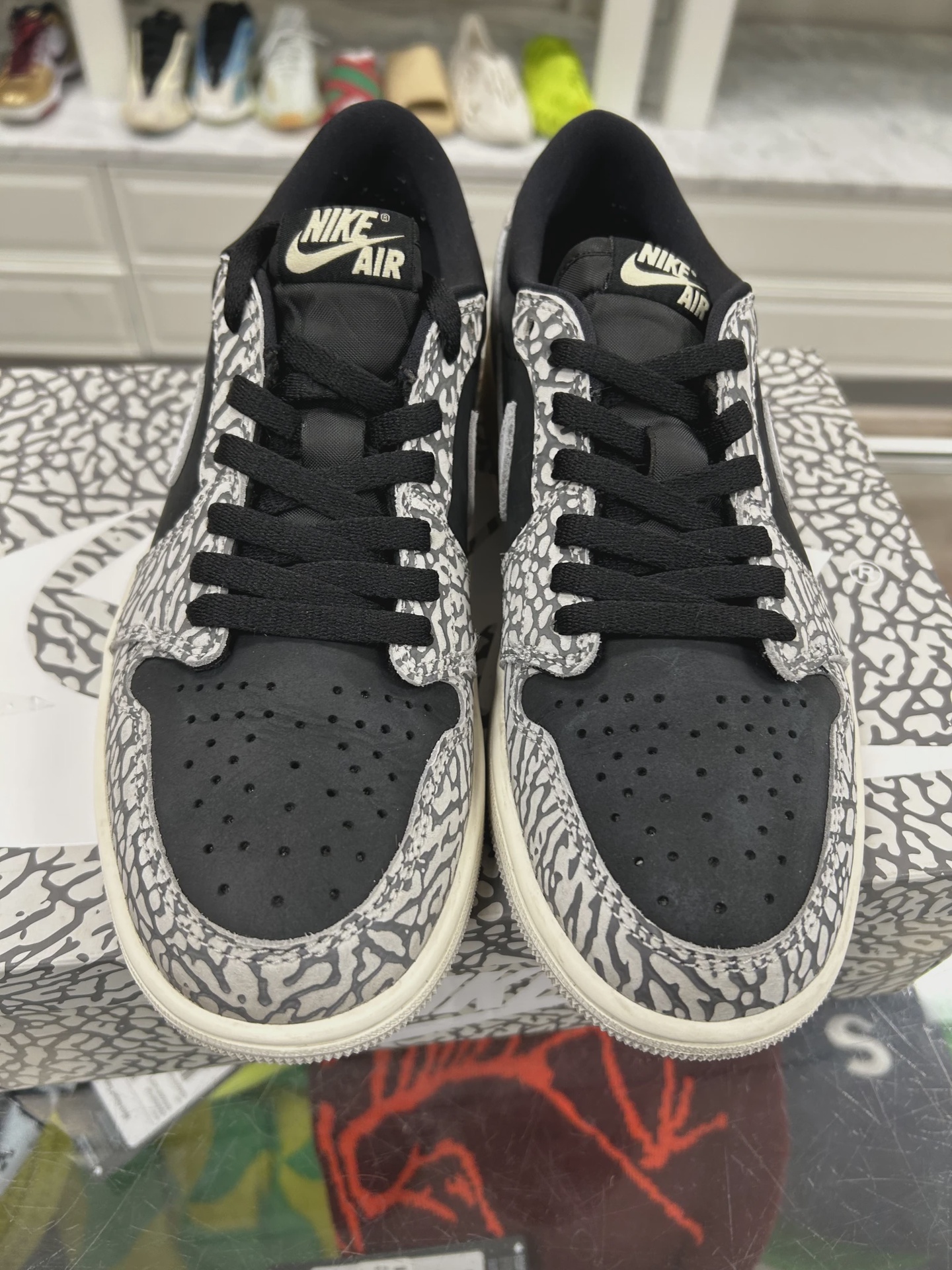 Air Jordan 1 Retro Low Original Black Cement • Pre-Owned [5519] 6
