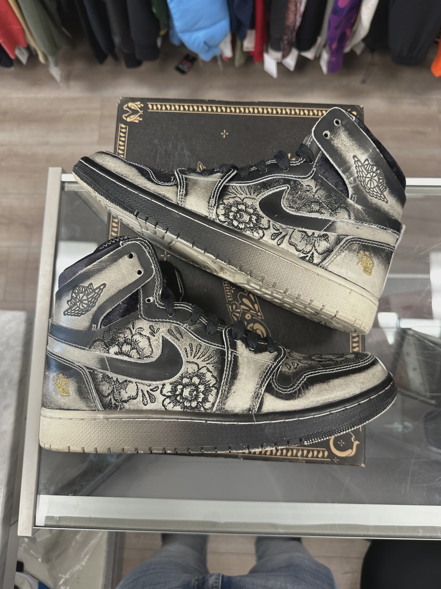 Jordan 1 High Zoom Air CMFT 2 Día De Muertos • Pre-Owned [4918] 2