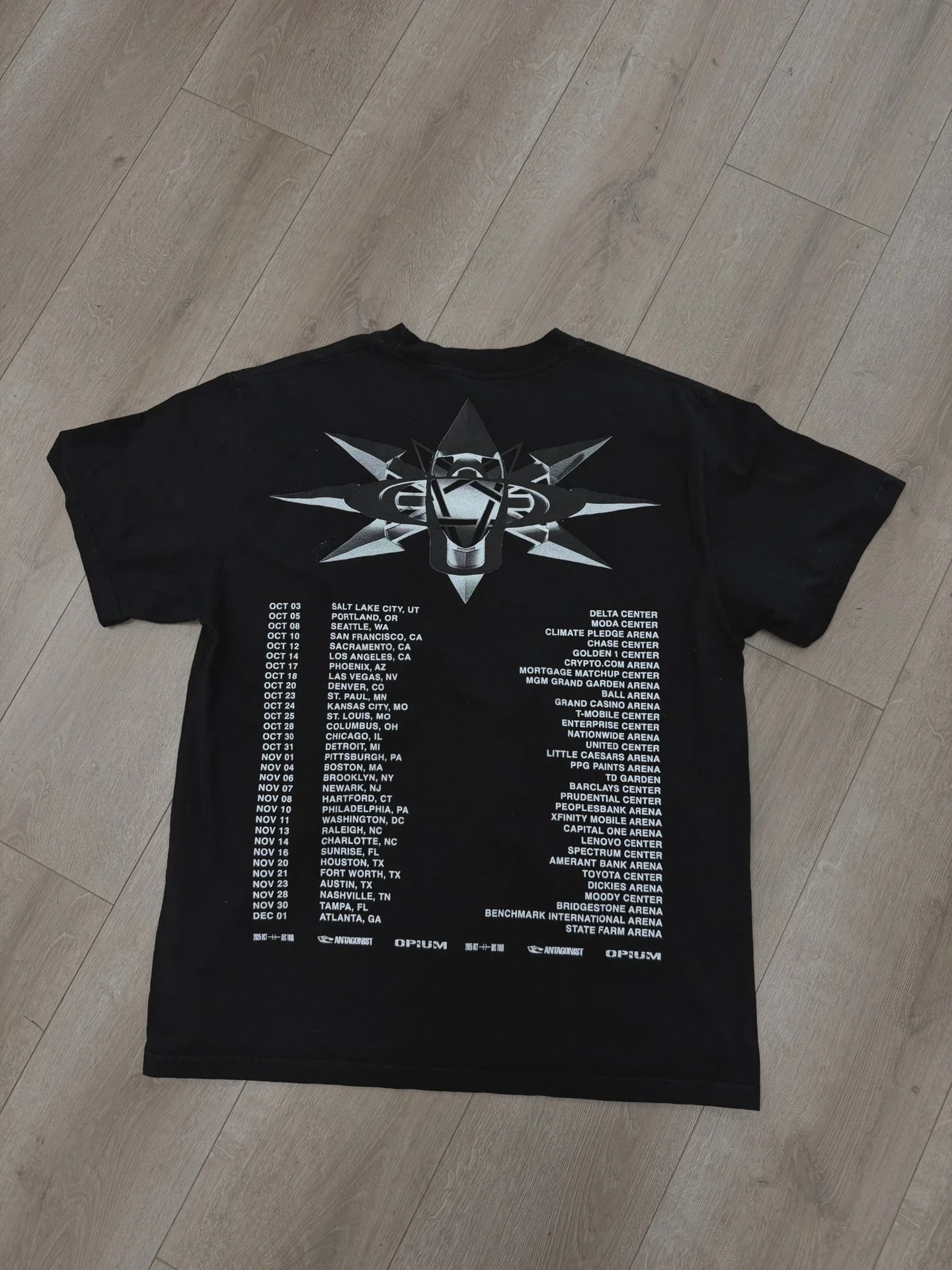 Playboi Carti "Antagonist Tour 2023" Compass Star T-Shirt • Pre-Owned [7011] - photo 3