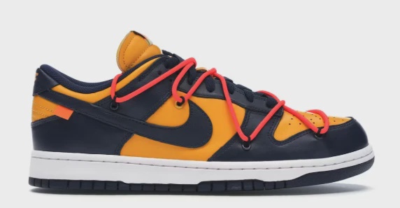 Nike Dunk Low Off-White University Gold • Brand New [6774]