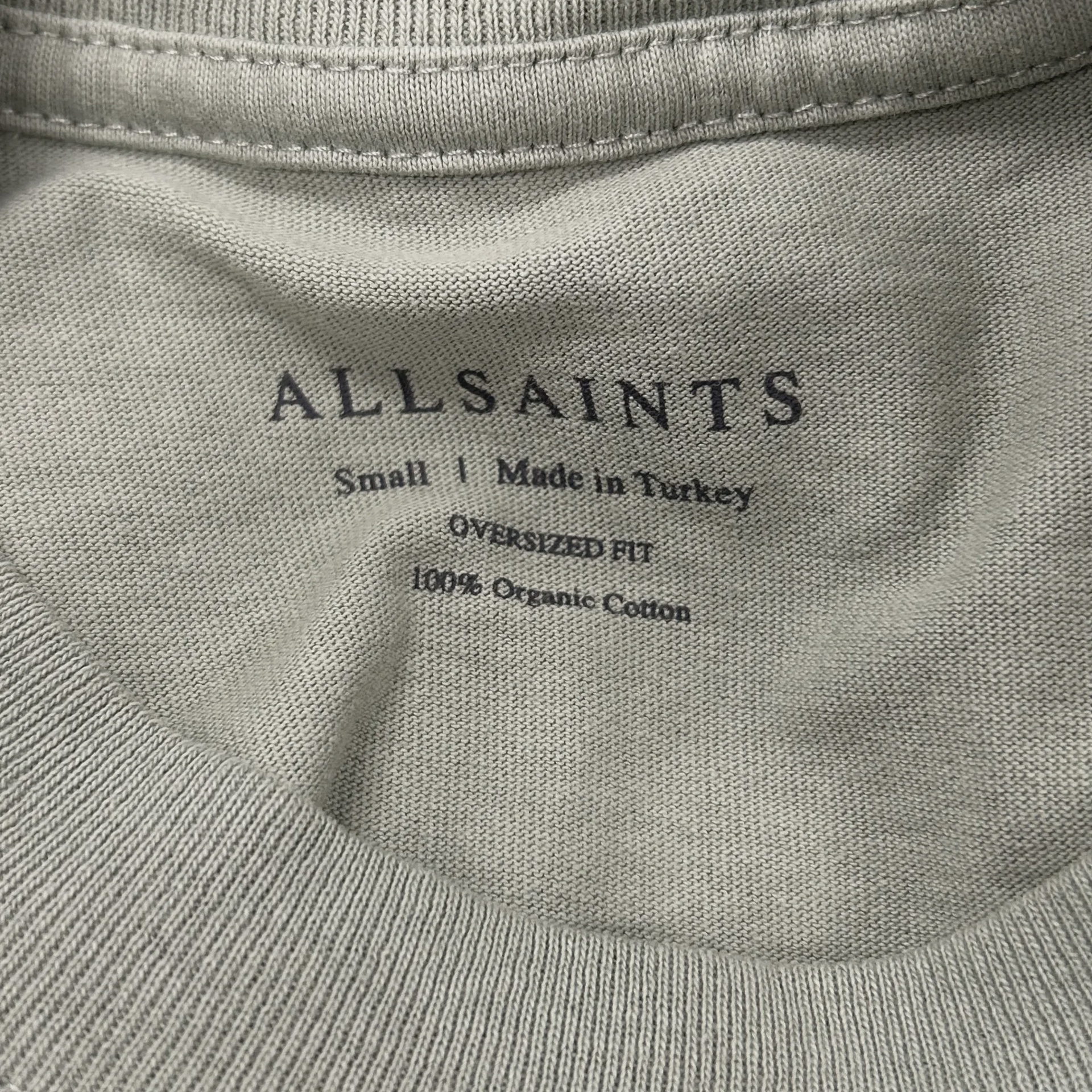 AllSaints Redact Oversized Embroidered Logo T-Shirt • Pre-Owned [4601] - photo 4