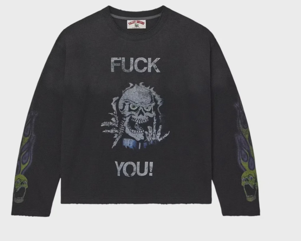 Vale Vale Forever Fuck You Thermal L/S Tee Black - Size XL