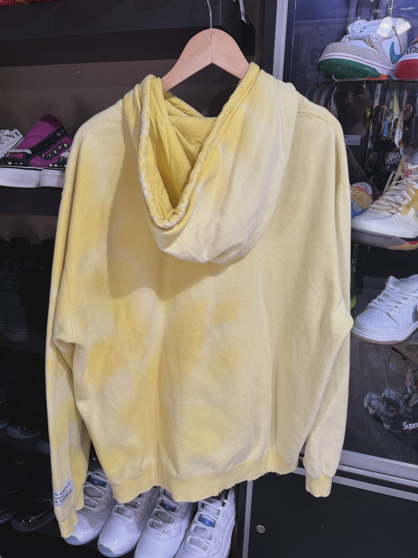 Gallery Dept Sun Faded Hoodie Yellow size XXL • Pre-Owned [5700] 2