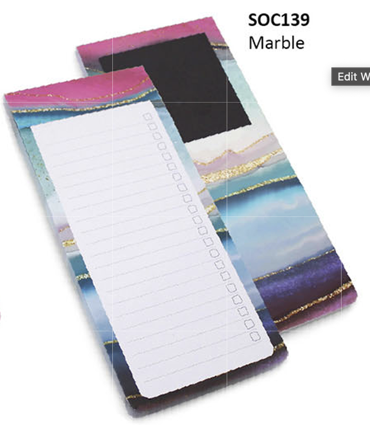 Fashion Stationery - Magnetic Notepad 100 Sheets Tear Off (D)